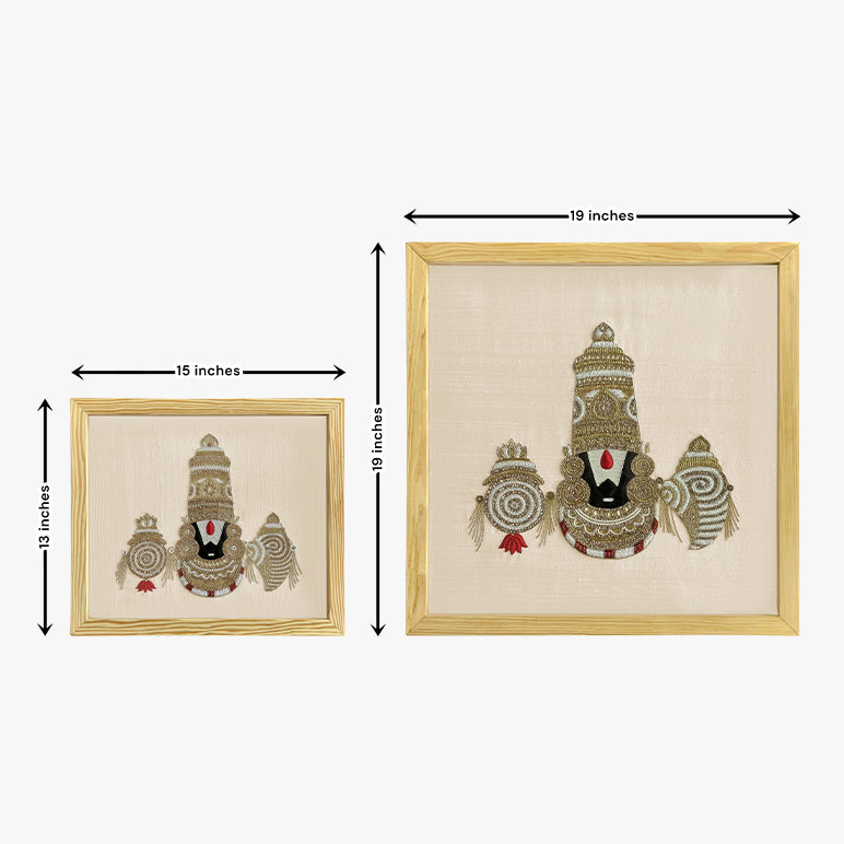 Srinivasa – Lord Venkateswara Embroidered Artwork