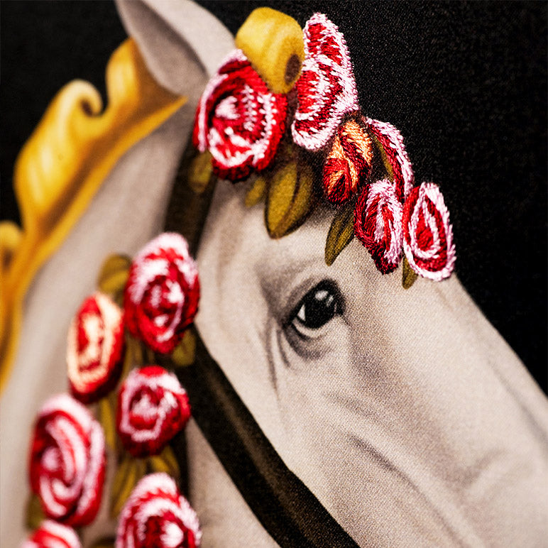 Embroidered design of a horse&