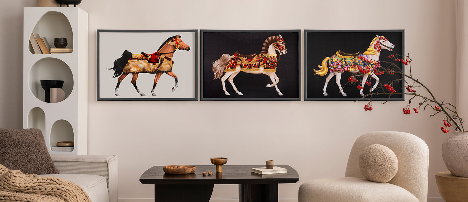 Framed Textile Wall Art