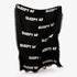 Black blanket with &