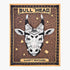 Bull head design on a safety matches packaging with decorative border