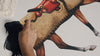 Video showing the process of crafting of Adira, a galloping horse textile art by Underlyn