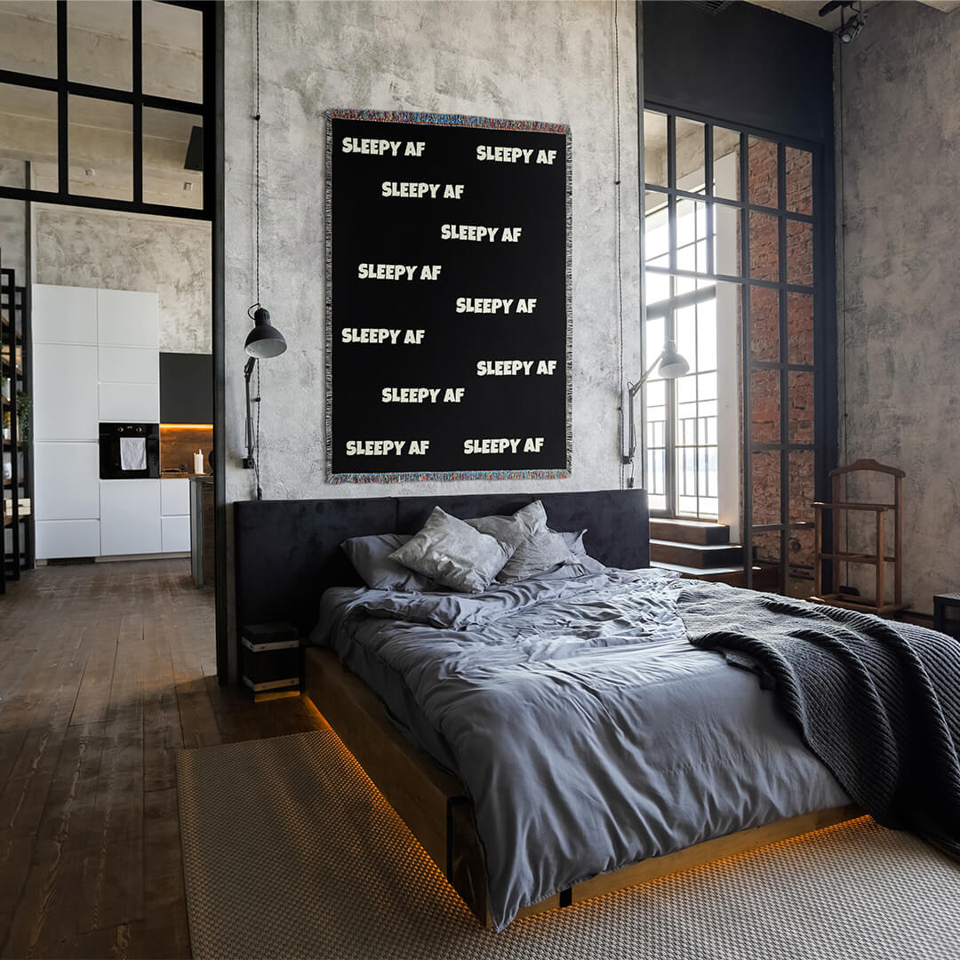 Modern bedroom with &