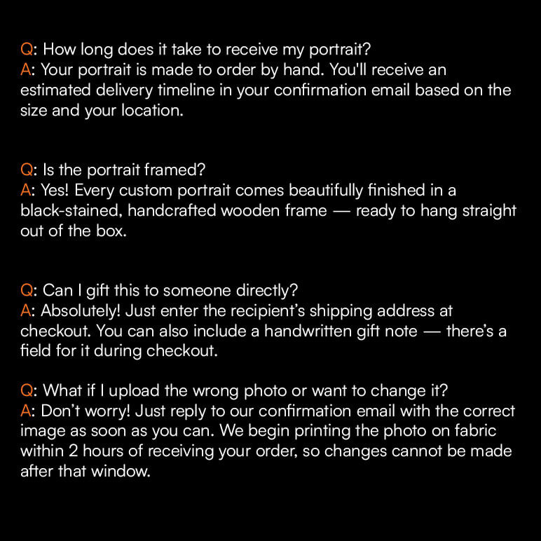 list of frequently asked questions 
