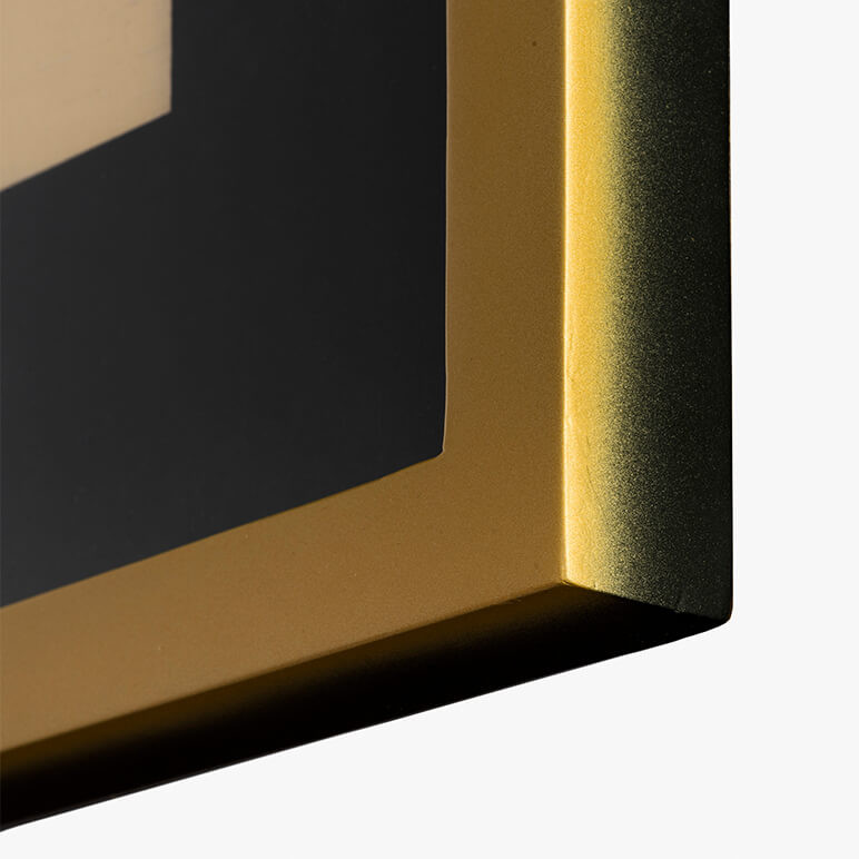 gold dusted frame corner detail